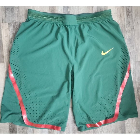 Nike Other - Nike Basketball Shorts Mens 42 Green Yellow Red Perforated Performance 597135
